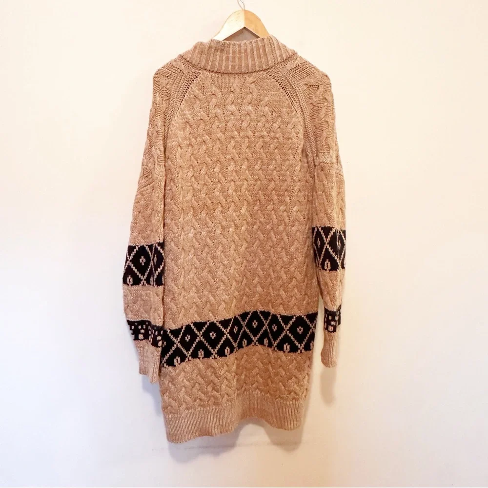 Anthropologie Pilcro Slouchy Open-Front Oversized Cardigan Sweater